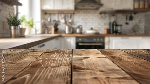 The Modern Wooden Kitchen Interior © Antuan