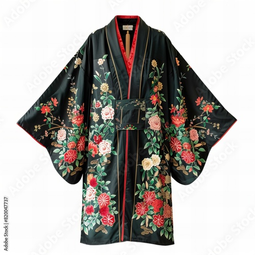 Featuring a kimono , isolated on white background , high quality, high resolution