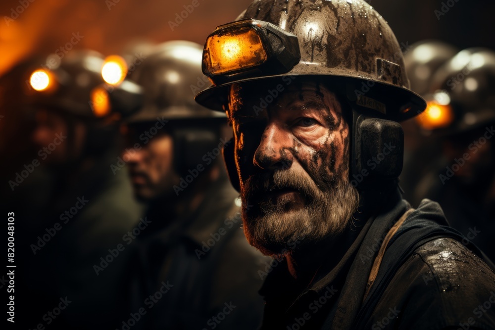 miners inside a coal mine miners inside a coal mine