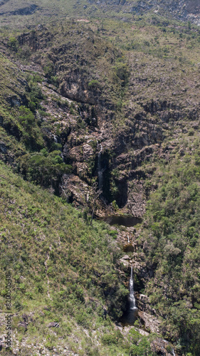 Картината върху платно imposing waterfall