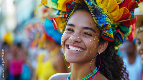 Colorful traditional festival portraits