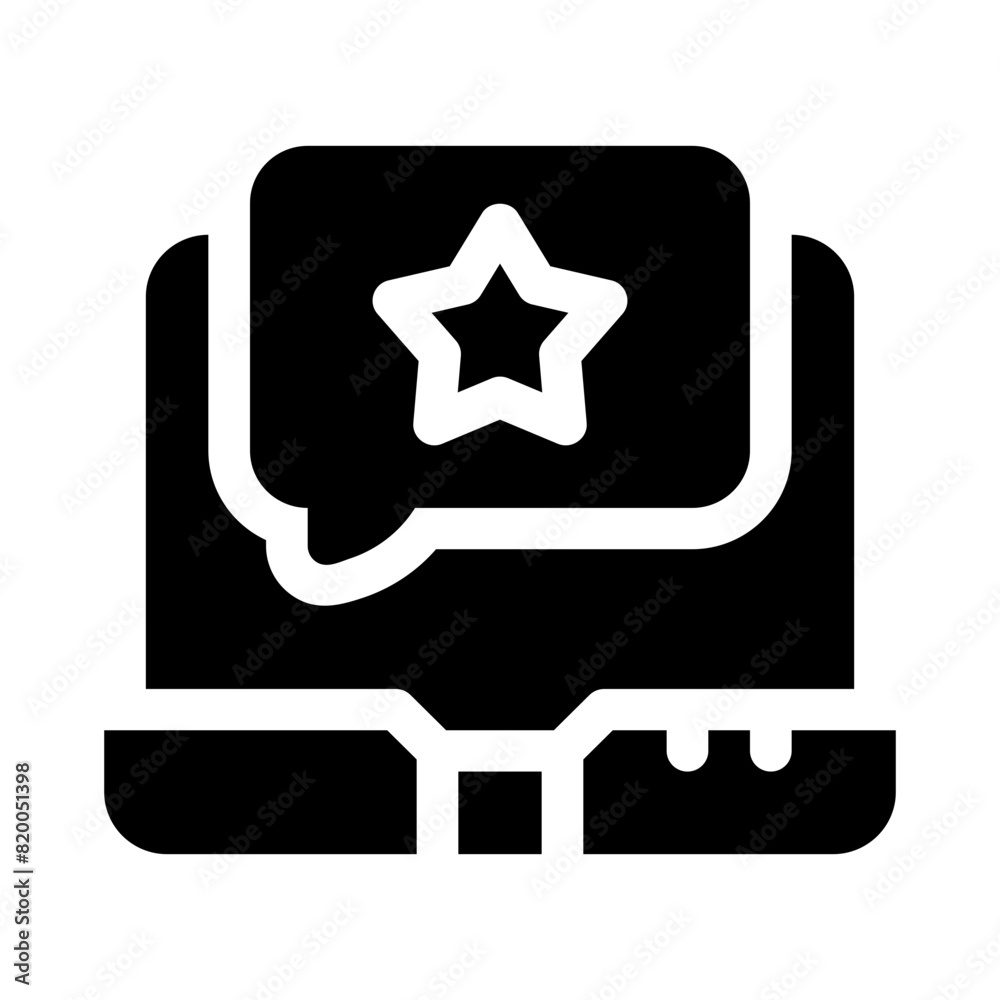 web rating glyph icon web rating glyph icon