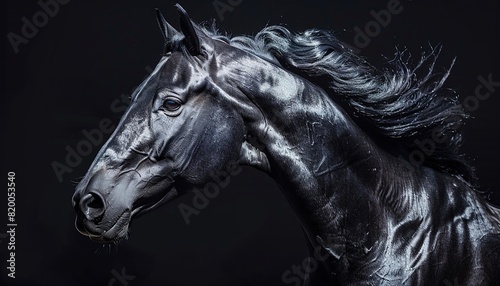 Majestic Black Horse