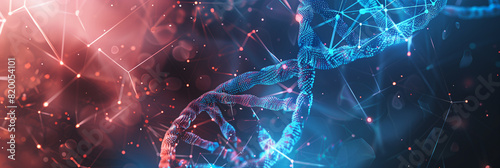 Digital healthcare networks ensure that doctors have immediate access to vital genetic information, enabling them to study the DNA double helix for potential genetic mutations that photo