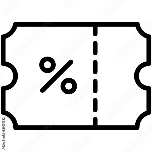 coupon line icon