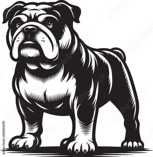 Art & Illustration bulldog silhouette