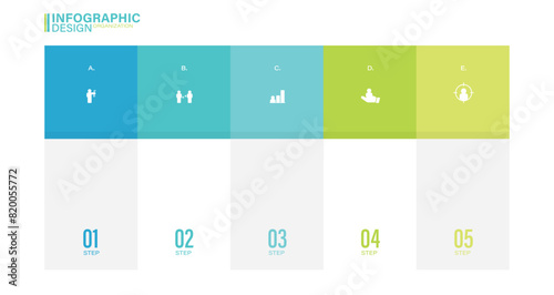 Timeline Infographic template with five elements stock illustration  Infographic  Chart Infographic  Five Objects  Number 5  Icons