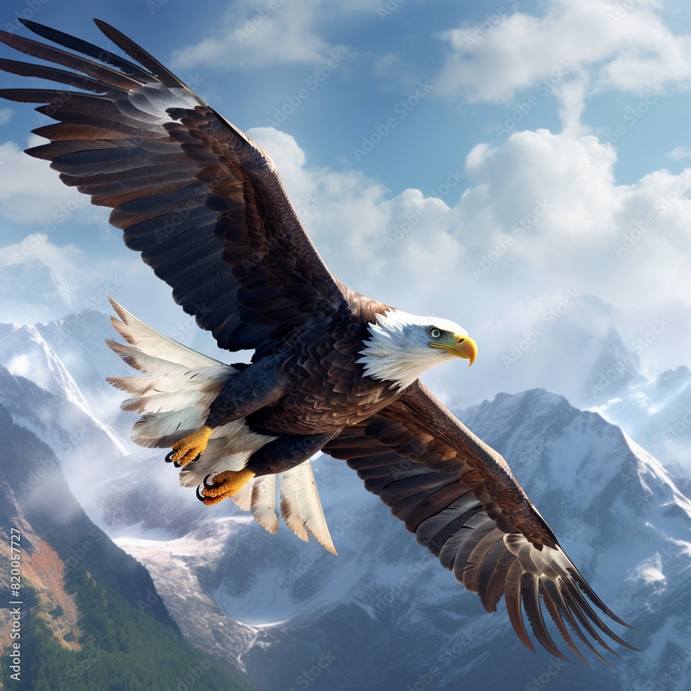 Eagle flying in the sky,fly,clouds,majestic, Eagle flying in the sky,fly,clouds,majestic,