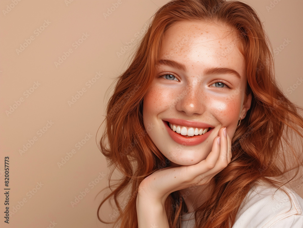 Portrait of a beautiful red haired woman Portrait of a beautiful red haired woman