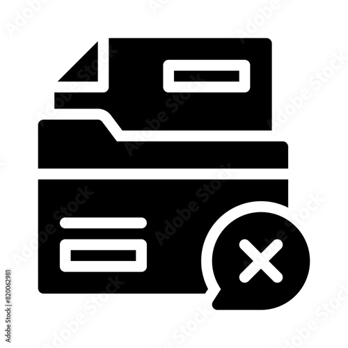 rejected glyph icon