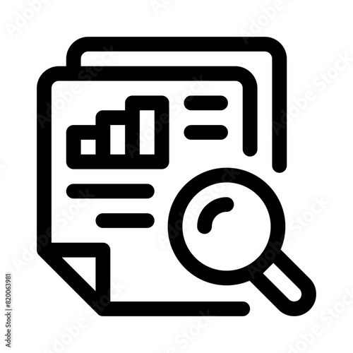 analytic line icon