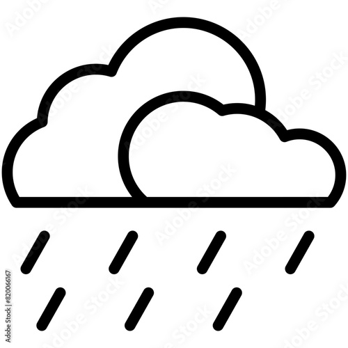 rain line icon