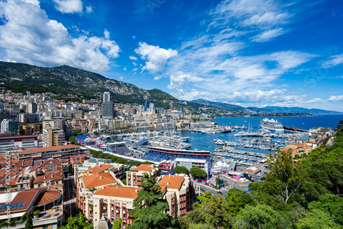 The race track of Monaco from behind