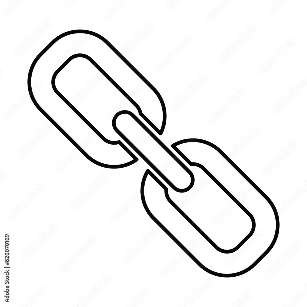 Link Building Icon Line Vector graphics