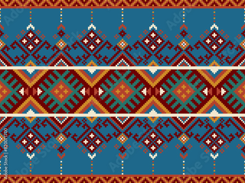 Native American pattern,ethnic ornament, Abstract Navajo seamless for background, wallpaper, vector illustration, textile, fabric, clothing , batik, carpet, embroidery