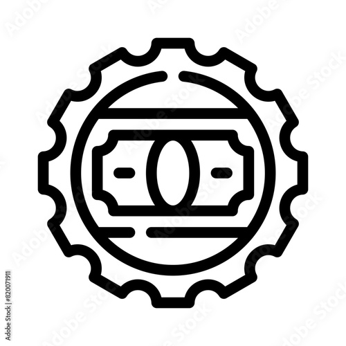money making line icon