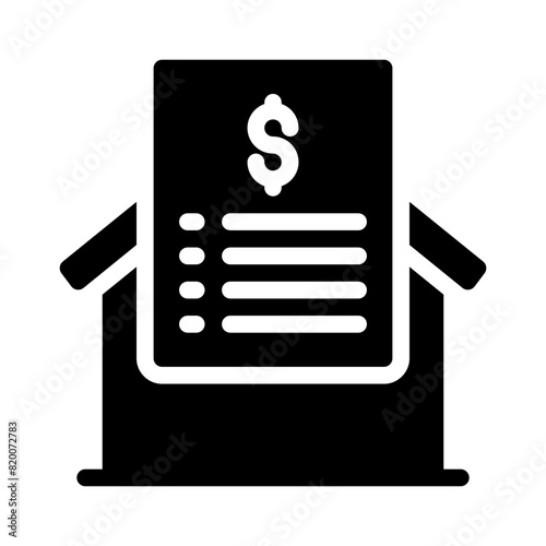 loan glyph icon