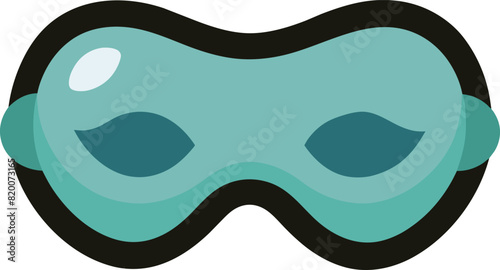 illustration sleep eye mask flat design