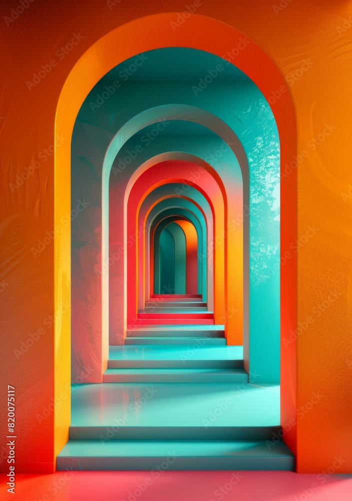 Fototapeta premium Colorful Archway