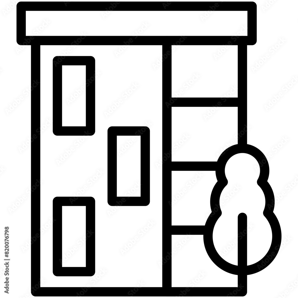 building line icon building line icon