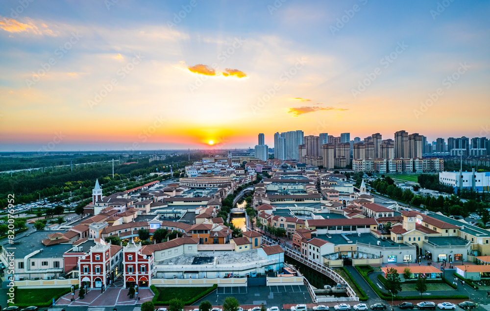 Fototapeta premium Tianjin Wuqing Florence architecture landscape