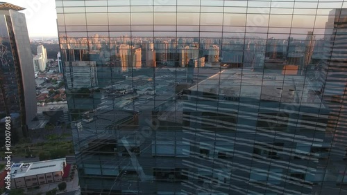 Commercial buildings on Chucri Zaidan Street - São Paulo, Brazil photo