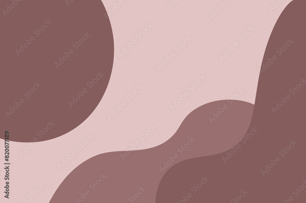 Soft and simple brown-red abstract irregular wavy color blocks Soft and simple brown-red abstract irregular wavy color blocks