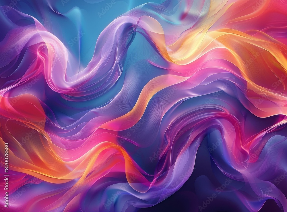 Fototapeta premium Colorful Abstract Waves