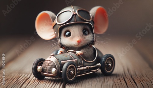 The Little Mouses Joyride. Generative AI photo