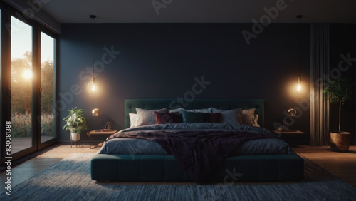 Dark Ambient Bedroom Design: Modern and Cozy Interior Ideas