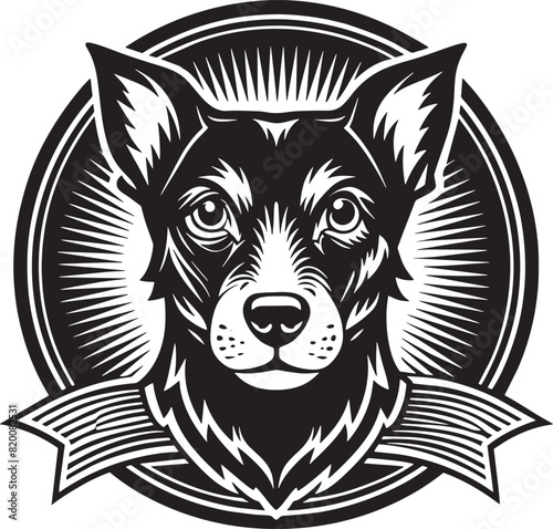 Dog and pet logo design illustration isolated on white background