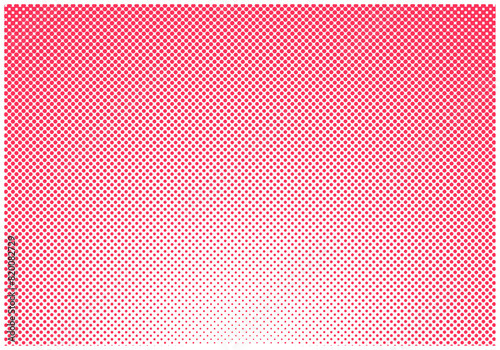 ドットハーフトーンの背景素材3赤色