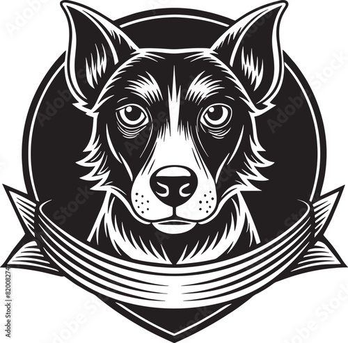 Dog and pet logo design illustration isolated on white background
