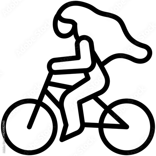 bicycle line icon