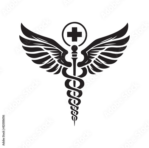 CADUCEUS health SYMBOL, MEDICAL AND HEALTH RELATED ICON 