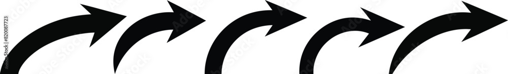 curved arrow icon set curved arrow icon set