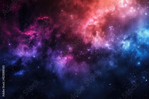 Stunning galaxy with stars and planets in space