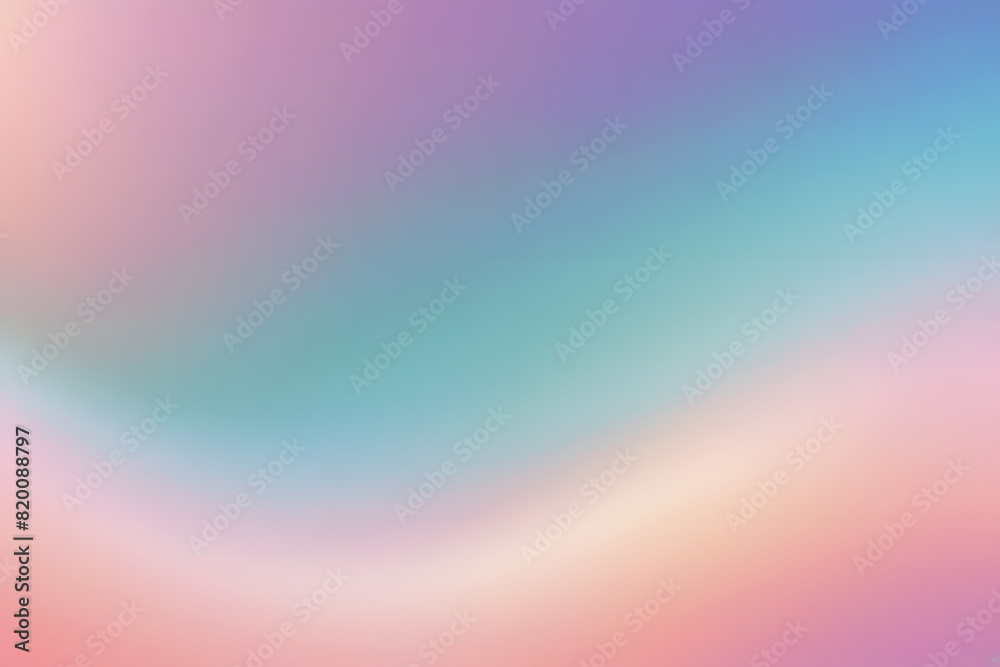 Abstract Colorful Background With Bokeh and Clouds, Smooth Blend Rainbow Waves Glow Abstract Background