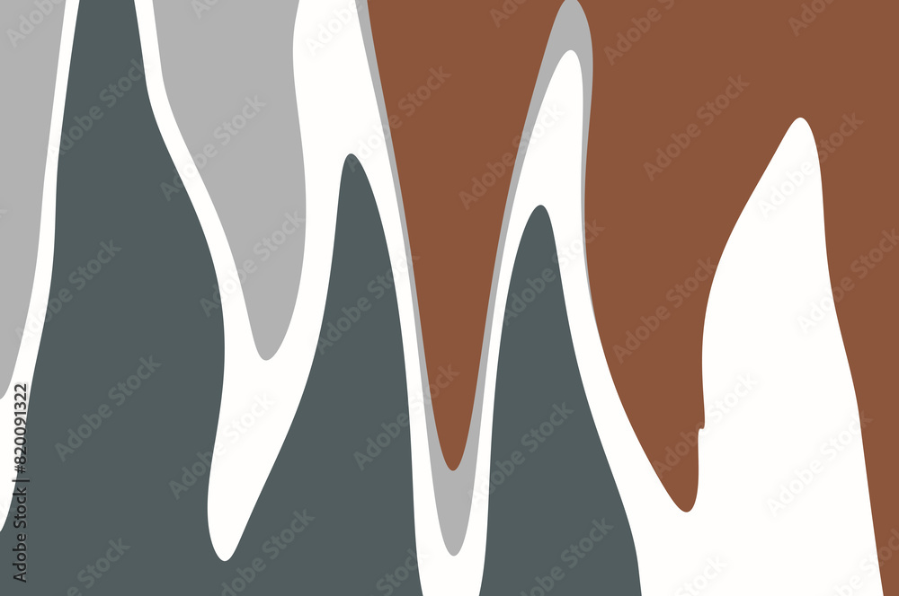 Soft and simple brown-green abstract irregular color blocks Soft and simple brown-green abstract irregular color blocks