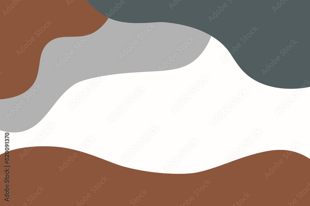 Soft and simple brown-green abstract irregular color blocks Soft and simple brown-green abstract irregular color blocks