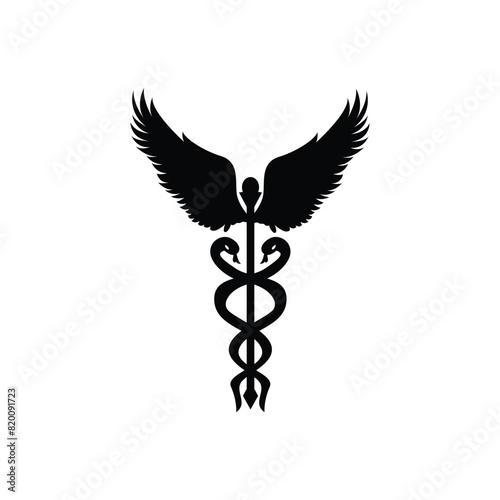 Caduceus staff icon vektor