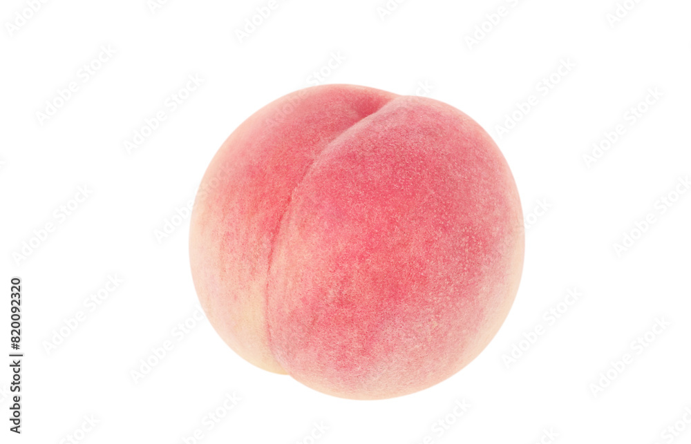 Fototapeta premium 桃のイラスト リアル 白バック