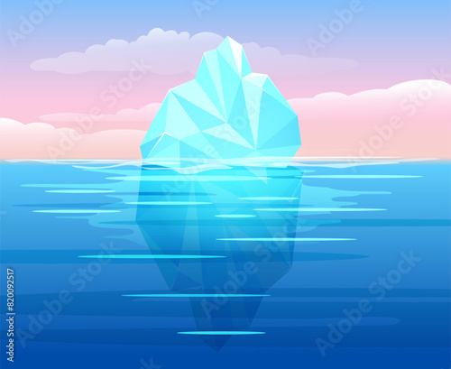 Iceberg arctic pole landscape