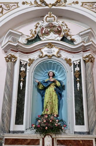 Obraz na płótnie Macchiagodena - L'Immacolata nella Chiesa di Sant'Antonio di Padova w salonie