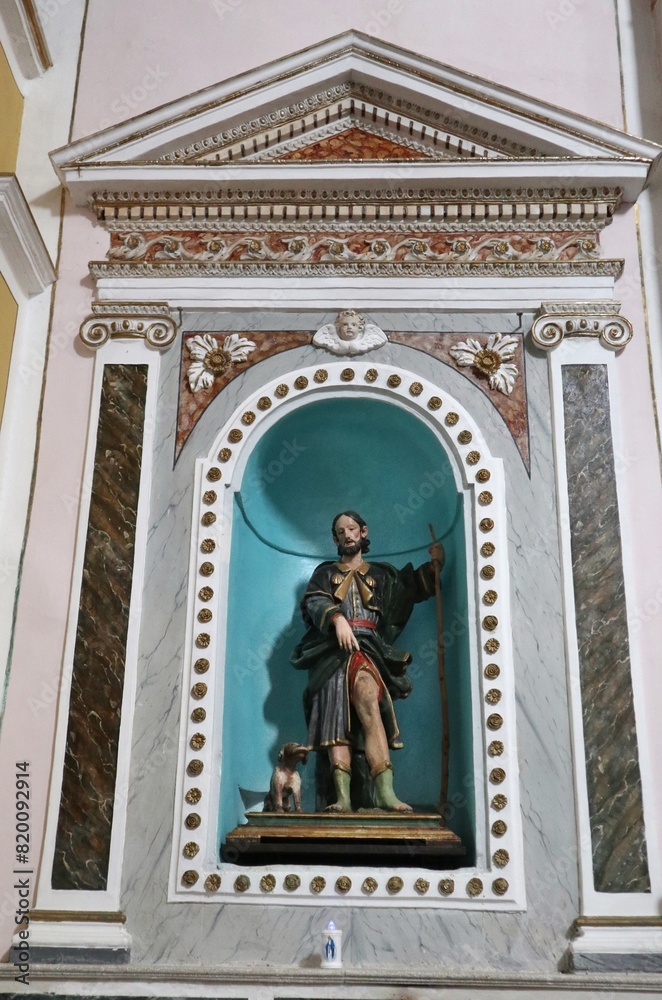 Macchiagodena - San Rocco nella Chiesa di Sant'Antonio di Padova