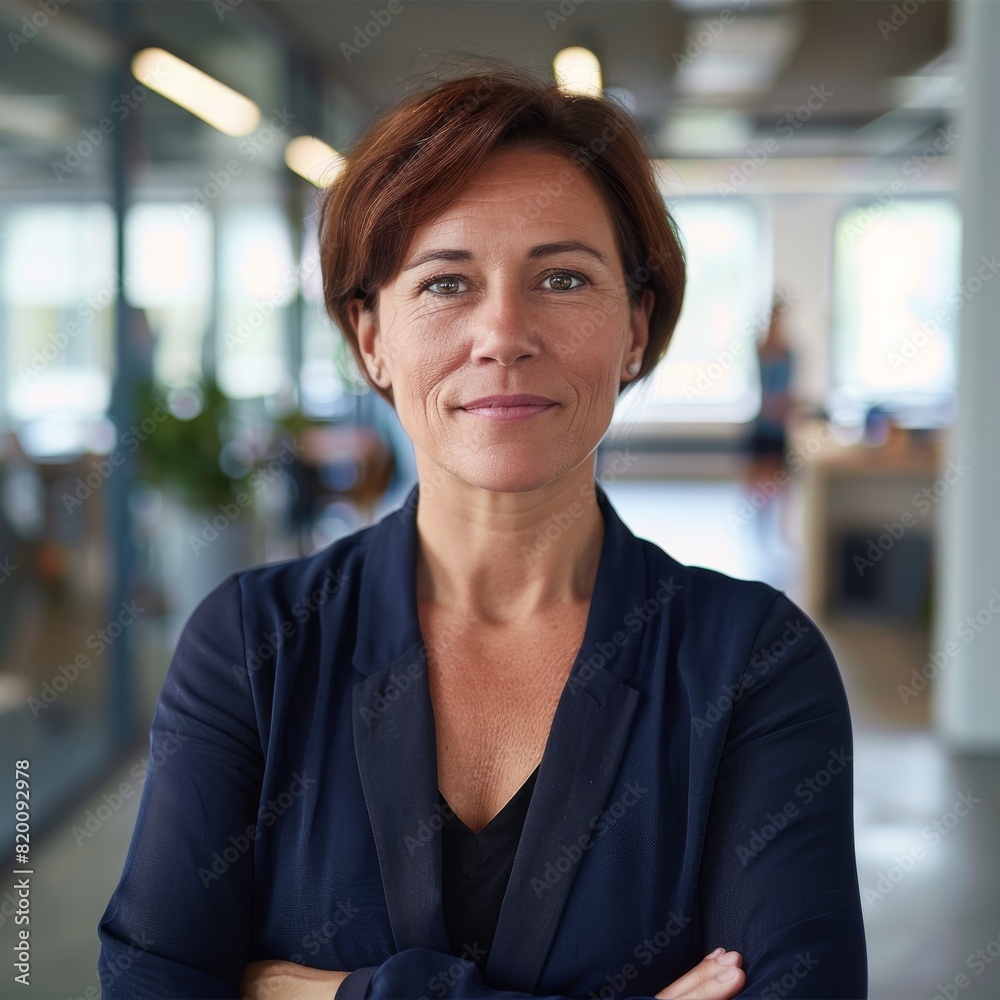 Naklejka premium portrait of a smiling confident business woman