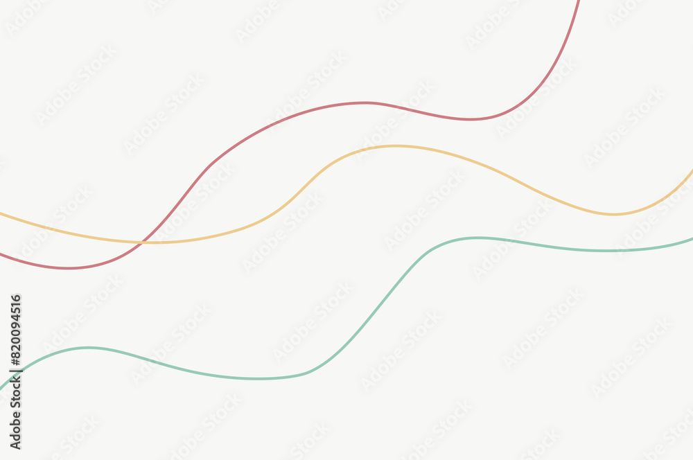 Simple soft colorful abstract irregular curved lines Simple soft colorful abstract irregular curved lines