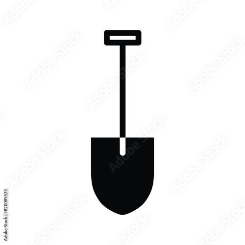 shovel icon vector  worker icon