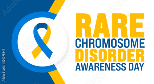 June is Rare chromosome disorder awareness day background template. Holiday concept. use to background, banner, placard, card, and poster design template with text inscription and standard color.