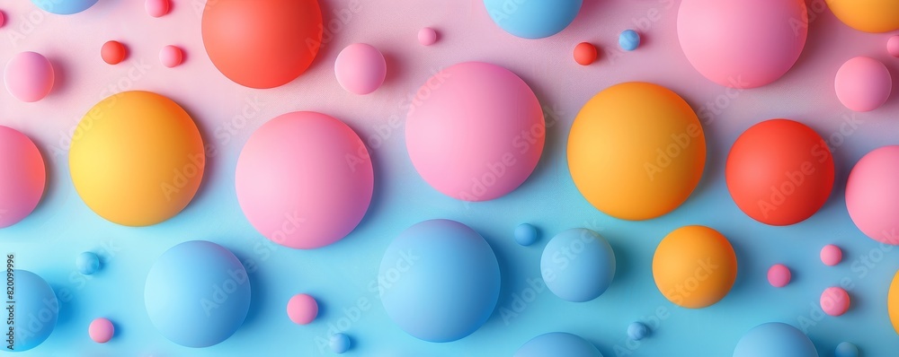 1905 06 Geometric of Randomly arranged pastel circles,neon colour background 1905 06 Geometric of Randomly arranged pastel circles,neon colour background